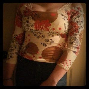 Cabi medium floral shirt